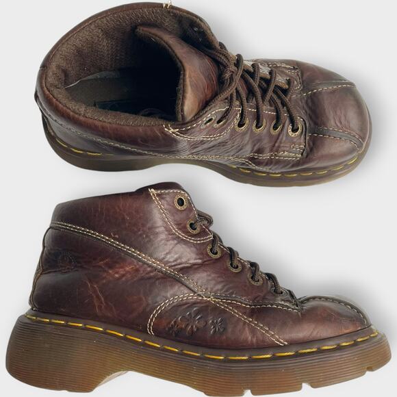 Dr. Martens 12281 Flower Power VTG Y2K 90's Splat Platform US Size 8 Chunky Goth - Picture 1 of 11